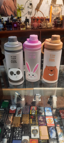 قمقمه فانتزی طرح حیوانات خرس و پاندا مخصوص کودکان و دانش آموزان