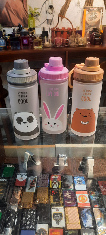 قمقمه فانتزی طرح حیوانات خرس و پاندا مخصوص کودکان و دانش آموزان