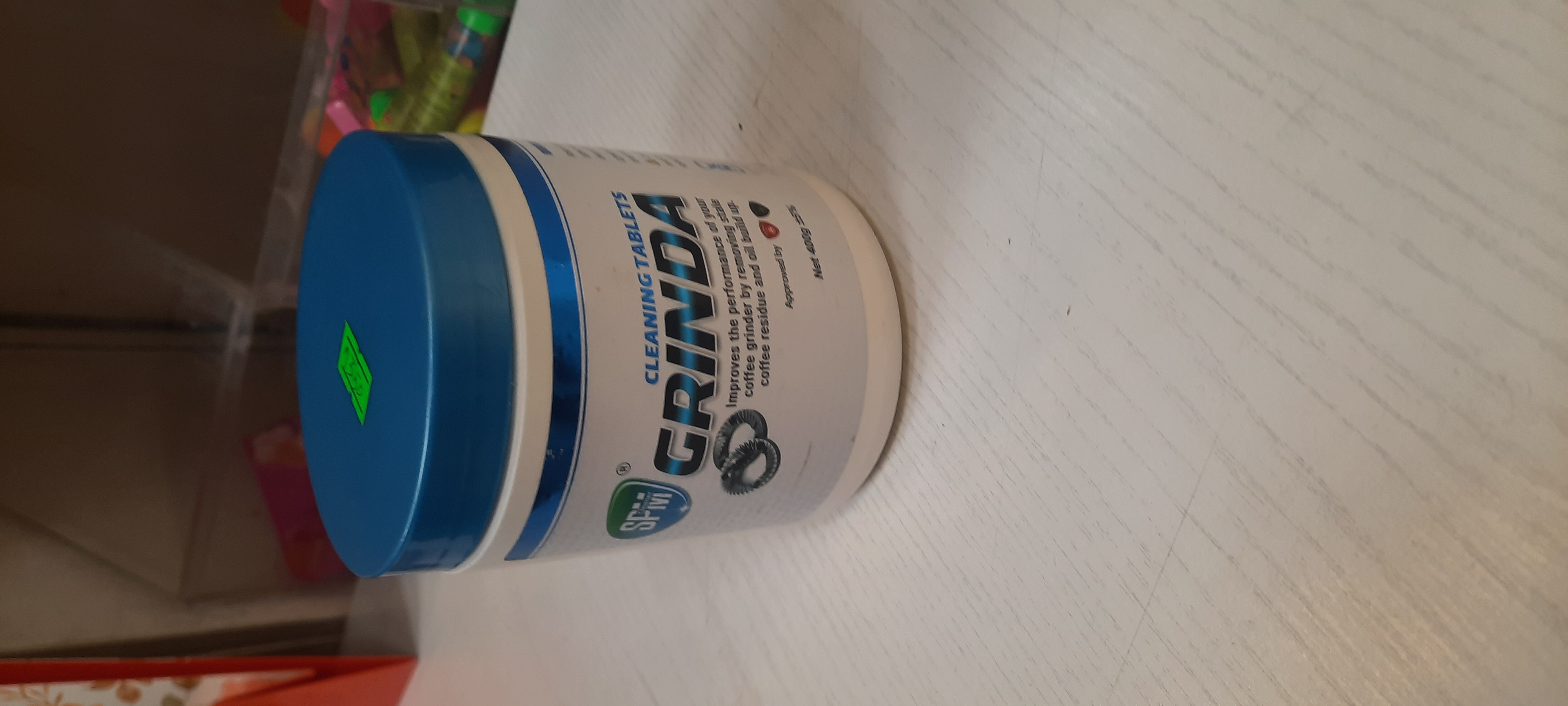 ظرف قرص های تمیز کننده تیغه آسیاب قهوه برند گریندا