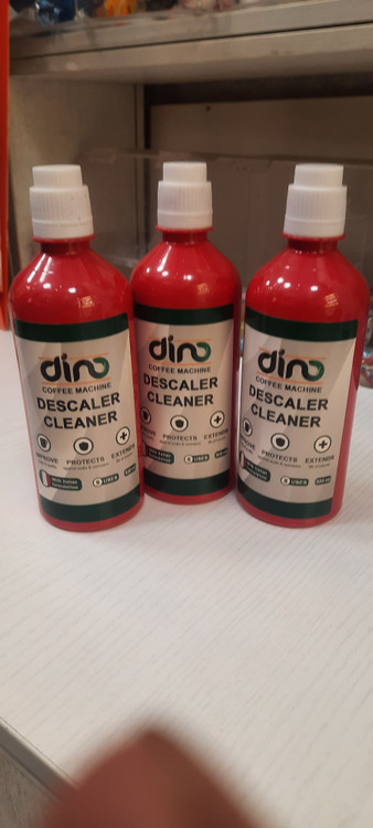 بطری مایع جرم گیر و رسوب زدای دینو برای دستگاه اسپرسو