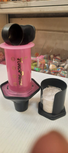 دستگاه قهوه ساز دستی یوروپرس صورتی مخصوص باریستا