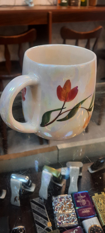 ماگ دستساز طرح گل