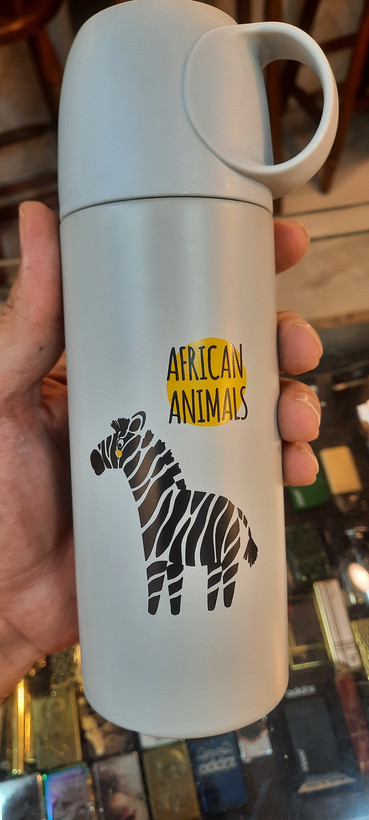 فلاسک استیل کودک طرح گورخر African Animals
