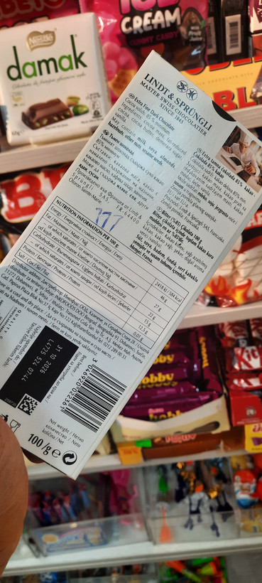 شکلات تلخ لینت ۸۵ درصد Lindt 🍫